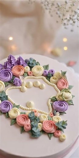 Flower Cake Decoration Ideas #cake #howtomakecakecreamathome #cakedecorating