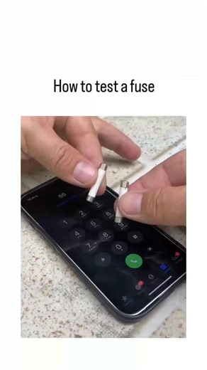Incredible trick to test a fuse #youtubeshorts iphone hack