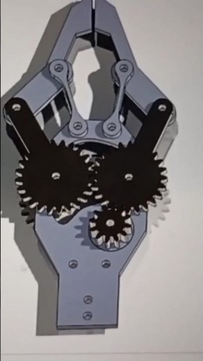 Gear based Gripper for Robotic Arm| 3D Solidworks design