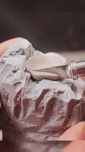 I made a massive dragon guarding a tiny temple! #dragon #temple #diorama #polymerclay #northoftheborder | Northoftheborders.fan