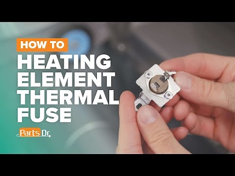 How to test & replace the heating element thermal fuse part # DC96-00887C on a Samsung dryer