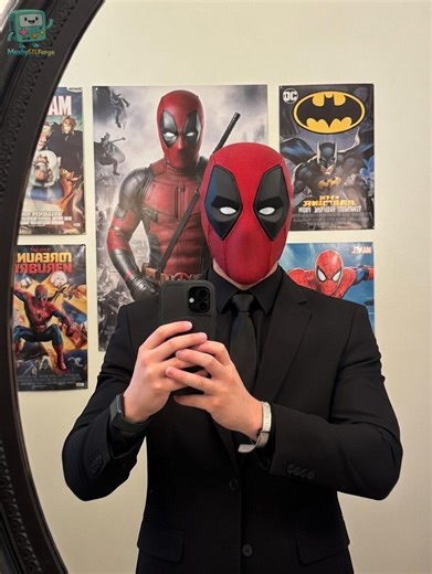 Deadpool Textured Mask STL File | Multipart 3D Print Magnetic Mask | Eye Expression Included - Etsy