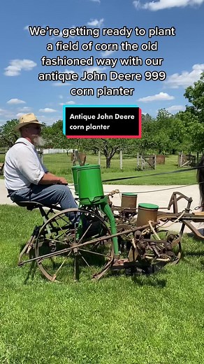 Planting a Field of Corn Using Antique Farm Equipment