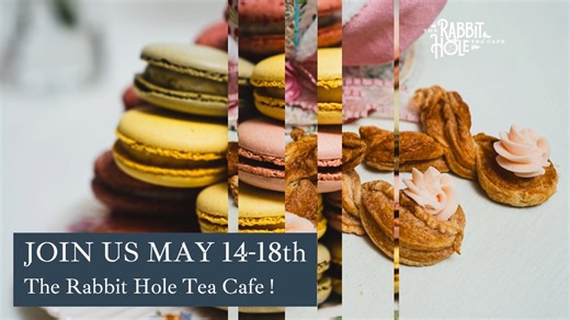 UPDATED! The pocket watch ticks toward May 14- 18th, 2025—when our Rabbit Hole Tea Cafe officially opens its doors to Wonderland! 🎩 Peek through the keyhole with this glimpse of our curious menu creations. The Cheshire Cat grins with approval, the March Hare can hardly contain his excitement, and the Mad Hatter himself is polishing teacups for your arrival! 🫖 No need to be late for this very important date... follow us down the rabbit hole where extraordinary flavors await! 🧋 https://www.madh