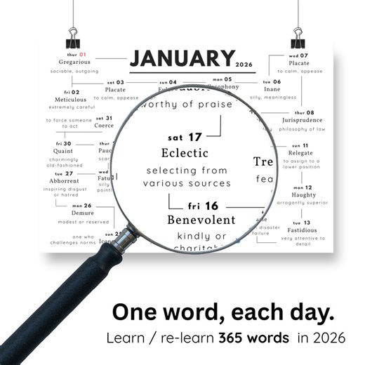 Smart Bitesize Word Calendar – Spring Palette | 12-month Printable A4 PDF | Creative Vocabulary Planner for Kids & Adults - Etsy