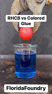 912K views · 5.4K reactions | RHCB vs Colored Glue #Satisfying #Experiments #Science #ASMR #ColoredGlue #RHCB | Florida Foundry | Facebook