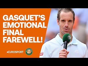 FULL EMOTIONAL FAREWELL! Richard Gasquet completes remarkable 23-year career at the French Open 👏