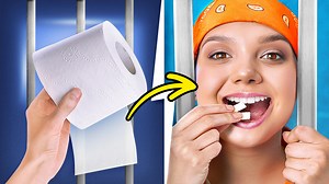 How to make a gum from toothpaste and toilet paper.🍬🧻 Prison hacks: | 5-Minute Crafts Like