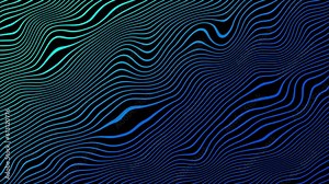 Blue Wavy Line Motion Graphic Background Animation. Wave, loop animation. Video animation Ultra HD 4K