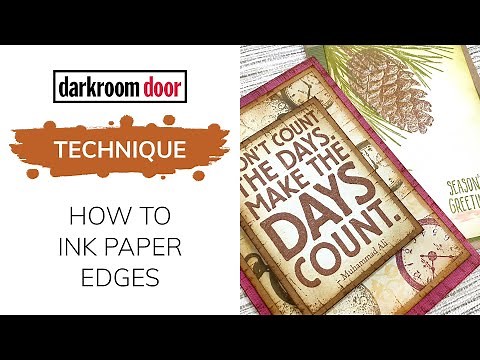 How To Ink Paper Edges