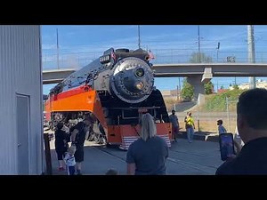 The SP 4449 Daylight blows her whistle loudly @ the ORHC’s 10th anniversary 2022