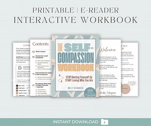 Self-compassion Workbook (DIGITAL DOWNLOAD) | Mindfulness, Anxiety, Self Improvement | Guided Meditations & Growth Journal - Etsy