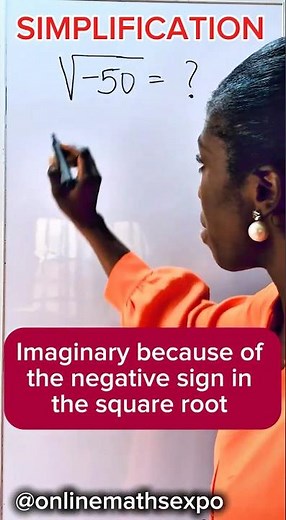 Simplification | How to find square root of negative numbers #viralmathshorts