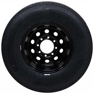 Triangle ST235/85R16 Heavy-Duty Radial Tire w/ 16" Black Mod Wheel - 8 on 6-1/2 - LR G Triangle Trai