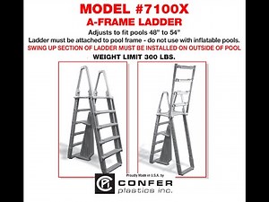 Confer Plastics 7100X A Frame Ladder Assembly