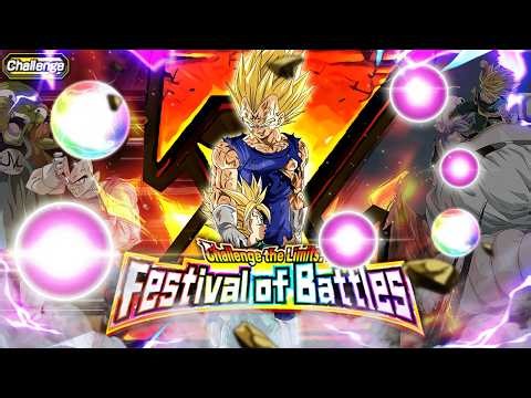 EZA INT MAJIN VEGETA VS. CHALLENGE THE LIMITS! FESTIVAL OF BATTLES! (DBZ: Dokkan Battle)