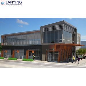 [Hot Item] Hot for Commercial Use Steel Structure Building Design Apartment Market Supermarket Multi-Storey Building Material Real Estate House