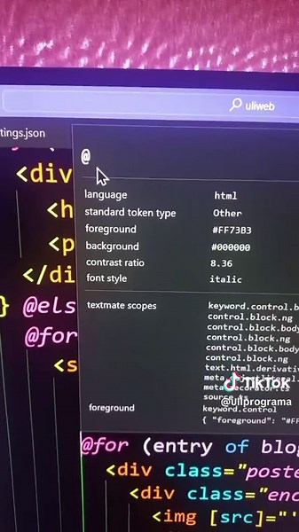 cómo cambiar colores al código en vs code manualmente sin temas