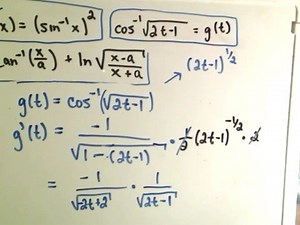 Derivatives - Inverse Trigonometric Functions Video Lecture - Class 12