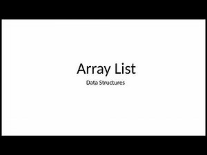 Data Structures: What is an Array List (vector)?