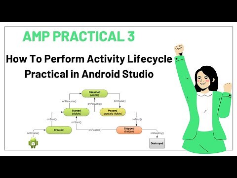How To Perform Activity Lifecycle Practical in Android Studio || Advanced Mobile Programming Pract3📱