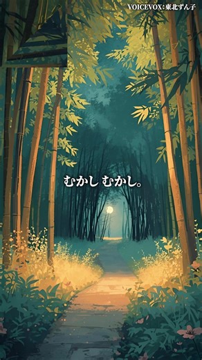お正月には日本昔ばなし ♦︎VOICEVOX：東北ずん子 #かぐや姫 #日本昔話 #昔話 #オルゴール #紙芝居