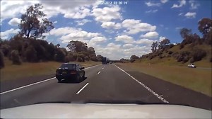 "You know those signs that say no U turn on the freeway, this is why" FYI - cruise control was set on 110km/h Northbound Hume Hwy ( north of Picton ) Saturday 7th Feb | Dash Cam Owners Australia