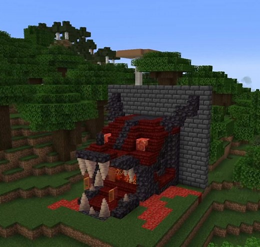 Hidden Dragon Base in Minecraft: A Creative Build