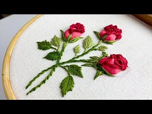 DIY 3D Hand Embroidered Rose | Beginner’s Friendly Tutorial