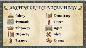 Ancient Greece Vocabulary Lesson – 6th Grade Ancient Civilizations