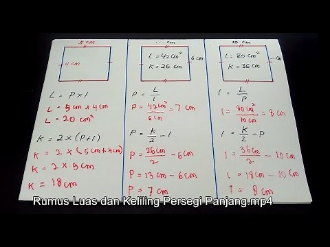 Menghitung Luas dan Keliling Persegi Panjang + Contoh Soal