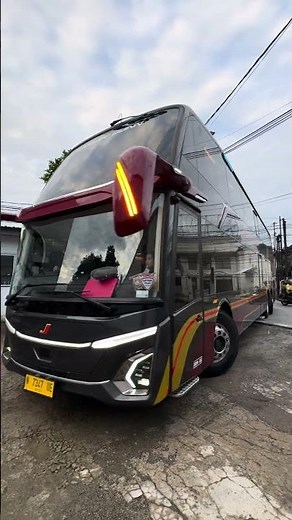 Luxury bus‼️double decker private class juragan 99 [jakarta to malang] #shorts #videobus #juragan99