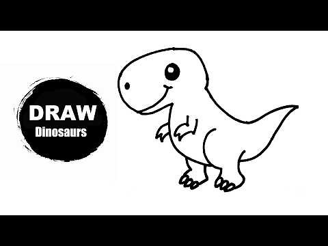 How To Draw Dinosaurs (Step By Step Easy)/Easy Draw Dinosaur Step By Step/Drawing Tutorial Dinosaur