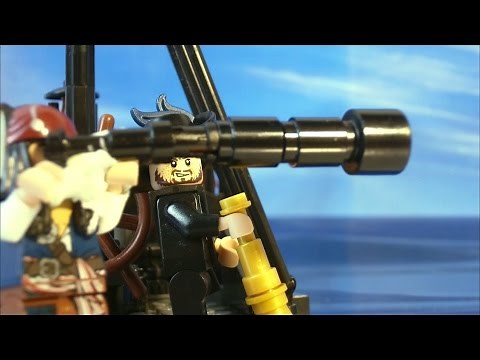 LEGO Stop Motion: Jack Sparrow vs Barbossa - Telescopes