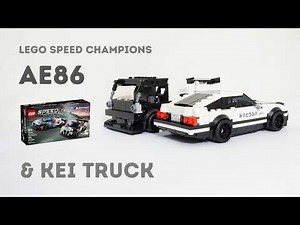 Toyota AE86 and Kei Truck | Lego 76922 BMW Set Alternate Build