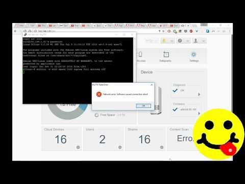 WD My Cloud won't connect SOLVED - 5268AC - How to SSH using Putty to enable Gigabit Ethernet