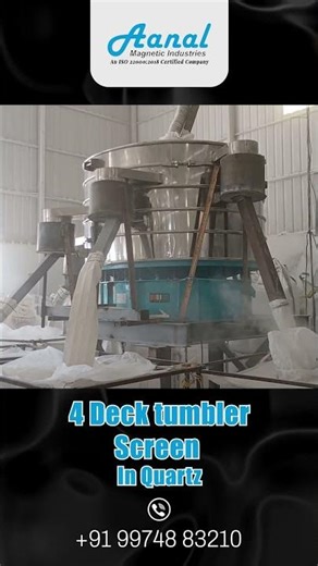 4 Deck Tumbler Screen for Quartz Separation | Aanal Magnetics