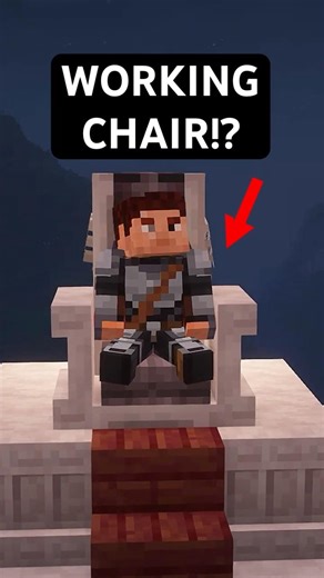 You Can Make WORKING Chairs In Minecraft!