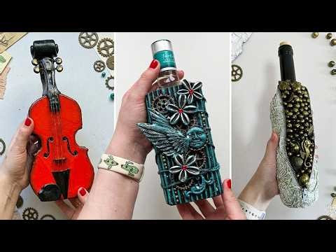 DIY Glass Bottle Decoration 🎁 Simple Handmade Gifts