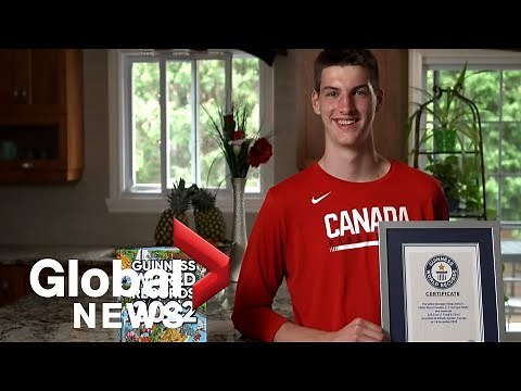 Montrealer recognized as world's tallest teen by Guinness World Records, chasing basketball dreams