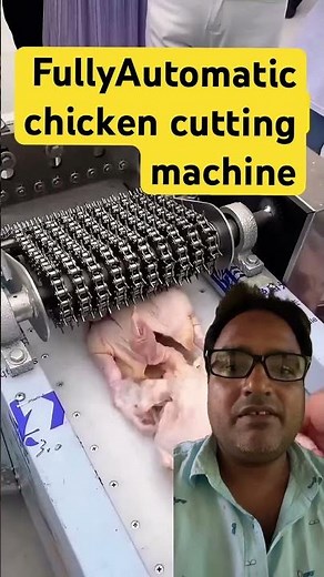 Fully automatic chicken cutting machine #chicken #automechanic #fast