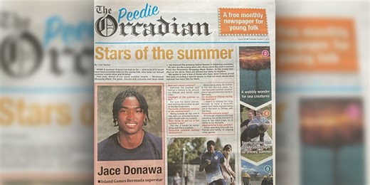 Jace Donawa Features In Orkney Newspaper - Bernews