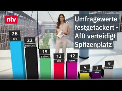 The AfD party conference and the reform package have no impact on the Trendbarometer | ntv