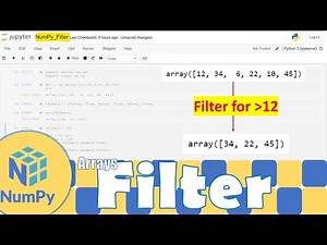 Python NumPy|Filtering a Numpy Array | Python for Beginners | Learnerea