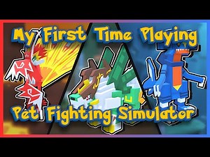 My First Time Playing Pet Fighting Simulator: The Pokémon-Like Roblox Game!