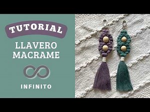 Tutorial llavero infinito ♾️ macramé PASO A PASO ✨ Infinity macrame keychain