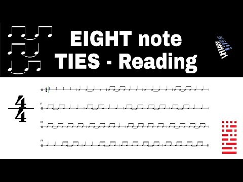 TIED Notes: EIGHTS | RHYTHM READING Exercises To improve Your Skills!