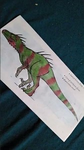 drawing custom hybrids for jwa😒 the sarcotroodon: hybrid between the compsotroodon and sarcosaurus..