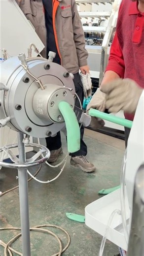 Live Testing Our Green PPR Pipe Extrusion Line! 🚀#PPRPipe#PlasticExtrusion#engineering #HowItWorks