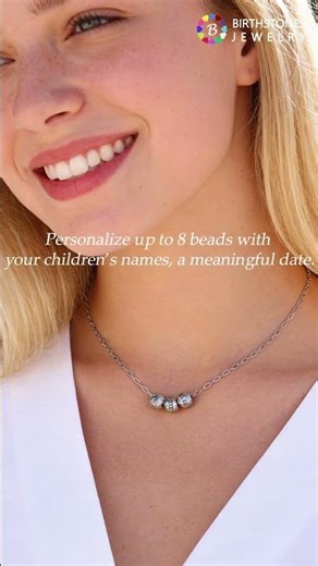 Beaded Ball Necklace with Names – Wear Your Story